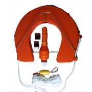 Man Over Board Kit. Lifebuoy, Light, V Bracket & throw line.